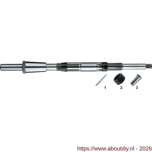 Hunger 51.220 HSS verstelbare handruimer type K enkelvoudige geleiding 31‚5-37 mm - A40519363 - afbeelding 1