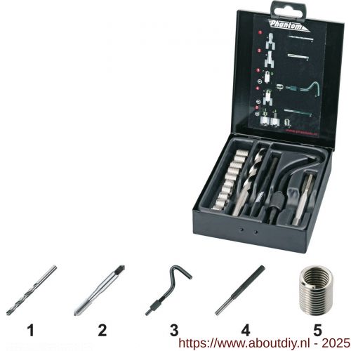 Phantom 28.872 set Phan-Coils UNC 3/8 inch-16 - A40515329 - afbeelding 1