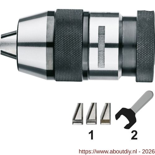 Phantom 81.250 zelfspannende precisieboorhouder verzwaarde uitvoering type XP 1-13 mm B16 - A40525878 - afbeelding 1