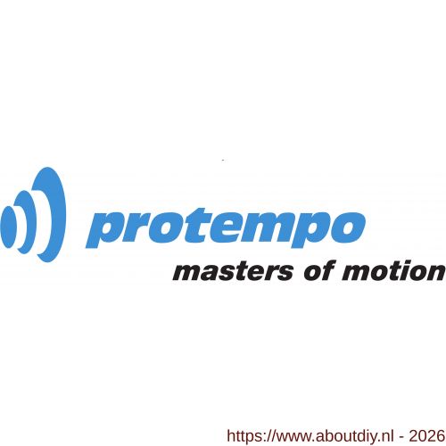 Protempo serie 33-22 zwenk transportwiel plaatbevestiging dubbele rem voorloop stalen gaffel naturel PA (of PP) 125 mm kogellager - A20911536 - afbeelding 1