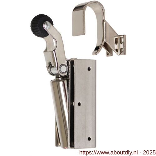Dictator deuropvanger hydraulisch 1100 nikkel haak 1009 20 N cilinder regelbaar - A10100249 - afbeelding 1
