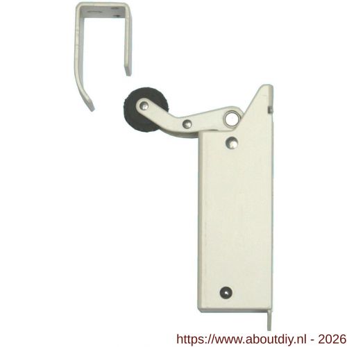 Dictator deuropvanger hydraulisch 1400 wit RAL 9010 haak 1014 80 N cilinder regelbaar - A10100272 - afbeelding 1