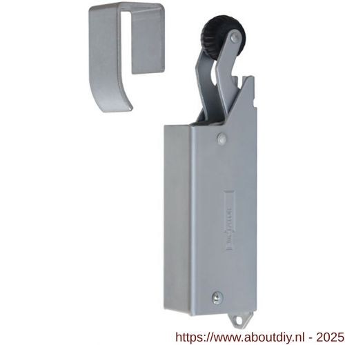Dictator deuropvanger hydraulisch 1400 mat chroom haak 1014 20 N cilinder regelbaar - A10100203 - afbeelding 1