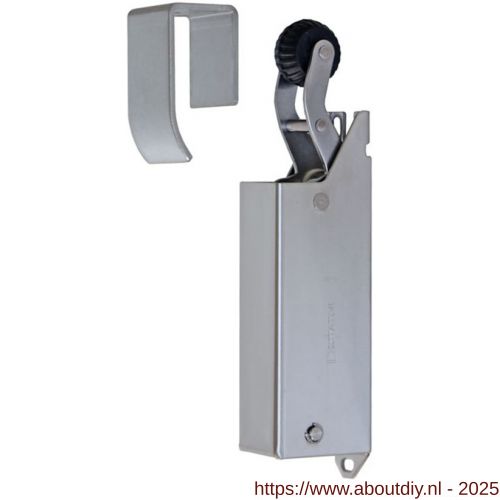 Dictator deuropvanger hydraulisch 1400 RVS A2 haak 1014 20 N cilinder regelbaar - A10100253 - afbeelding 1