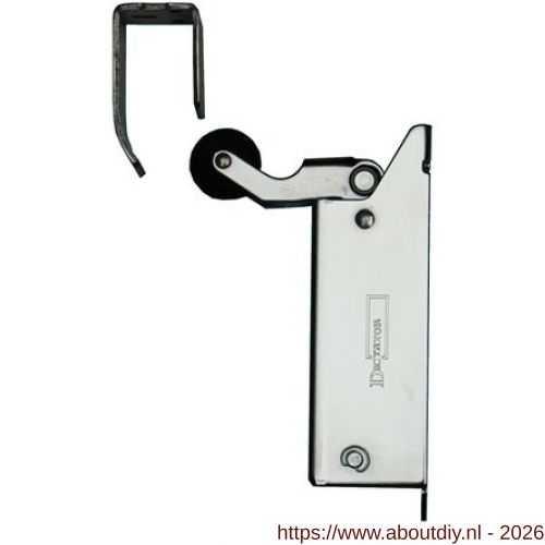 Dictator deuropvanger hydraulisch 1400 verzinkt haak 1014 80 N cilinder horizontaal regelbaar - A10100273 - afbeelding 1