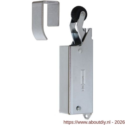 Dictator deuropvanger hydraulisch 1400 chroom haak 1014 80 N cilinder horizontaal regelbaar - A10100204 - afbeelding 1