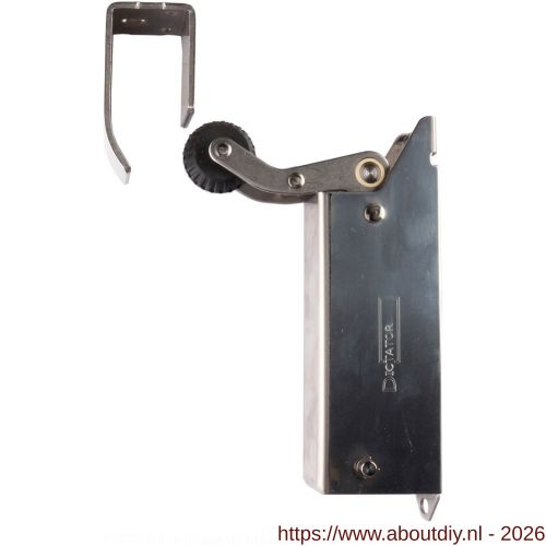 Dictator deuropvanger hydraulisch 1400 compleet RVS A2 haak 1014 cilinder B11H 20 N - A10100305 - afbeelding 1