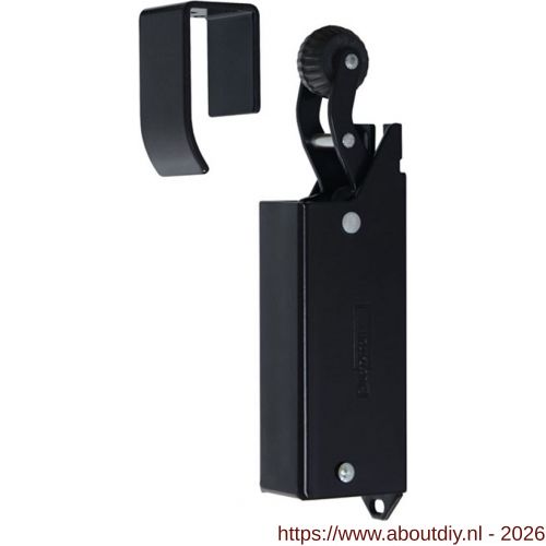 Dictator deuropvanger hydraulisch 1400 zwart RAL 9005 haak 1014 20 N cilinder regelbaar 1300471 - A10100168 - afbeelding 1