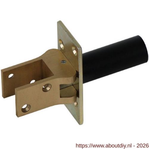 Hawgood deurveerscharnier 4000-E messing - A10100241 - afbeelding 1