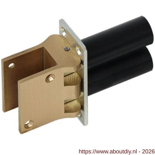 Hawgood deurveerscharnier 4000-D messing - A10100016 - afbeelding 1