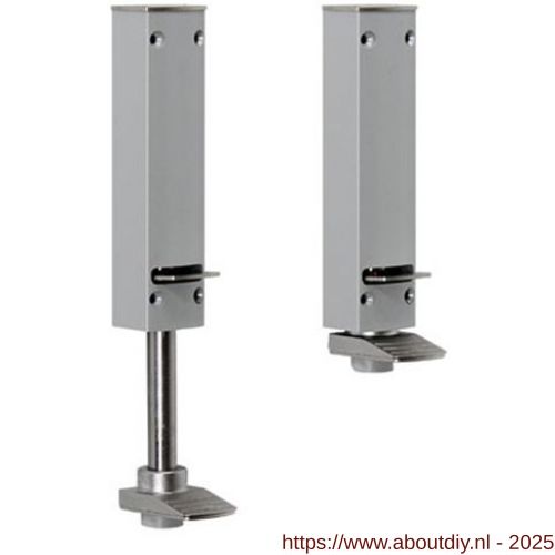 Dictator deurvastzetter Design Line ZE-80 slag tot en met 80 mm zilver - A10100269 - afbeelding 1