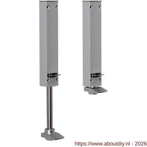 Dictator deurvastzetter Design Line ZE-120 slag tot en met 120 mm zilver - A10100270 - afbeelding 1