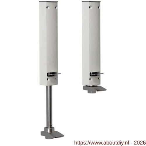 Dictator deurvastzetter Design Line ZE-120 slag tot en met 120 mm wit RAL 9010 - A10100189 - afbeelding 1