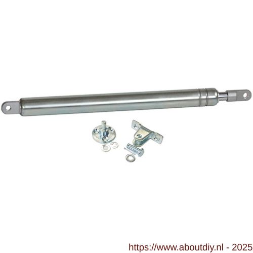 Dictator deuropeningsbegrenzer 14280200TBFL met vaststelling bevestigingsset 2 (205197 en 205261) 71428200 FL - A10100050 - afbeelding 1