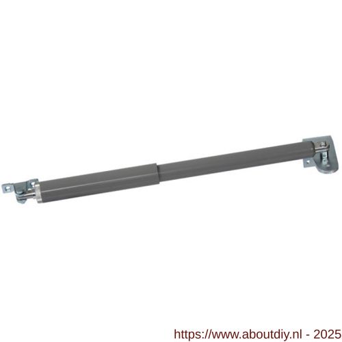 Dictator deur- en poortsluiter Direct II 150 grijs slag 150 mm 600 N inclusief bevestigingstoebehoren - A10100174 - afbeelding 1