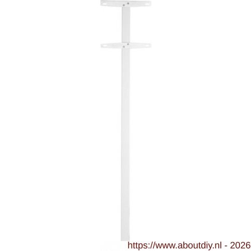 Allux 1003 enkel statief postkast wit - A11200959 - afbeelding 1
