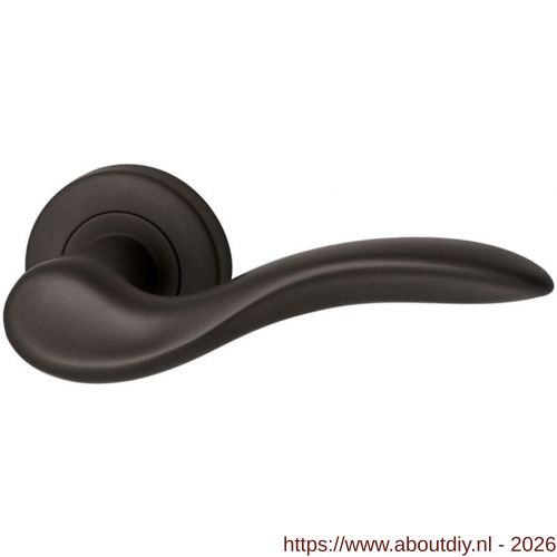 Mariani Asia deurkruk rond rozet Artax puurzwart - A11200099 - afbeelding 1