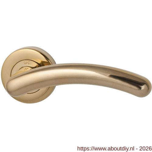 Mariani Milano deurkruk rond rozet Artax PVD messing - A11200207 - afbeelding 1