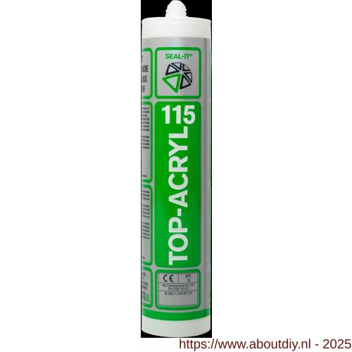 Connect Products Seal-it 115 Top-Acryl acrylaatkit wit koker 310 ml - A40780050 - afbeelding 1