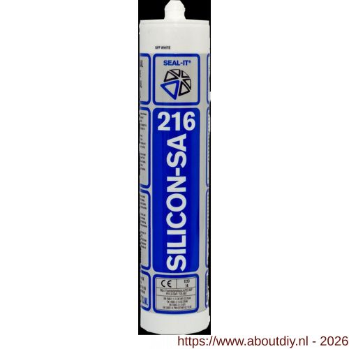 Connect Products Seal-it 216 Silicon-SA siliconenkit linseygrijs worst 400 ml - A40780288 - afbeelding 1
