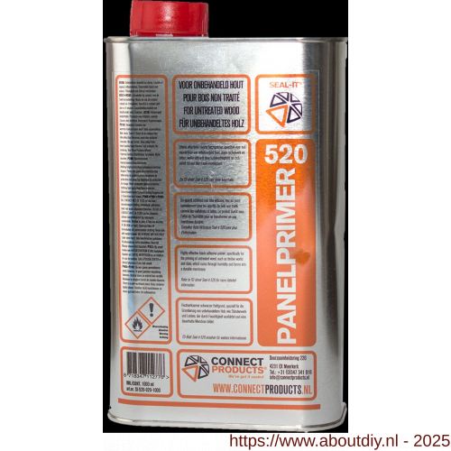 Connect Products Seal-it 520 Panel Primer hechtprimer zwart blik 1 L - A40780107 - afbeelding 1