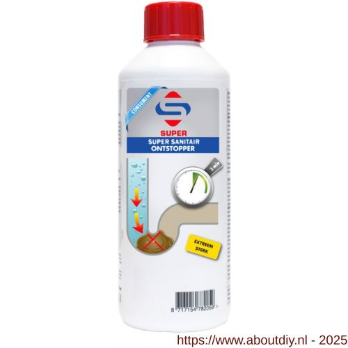 Super Sanitair ontstopper 500 ml - A51900024 - afbeelding 1