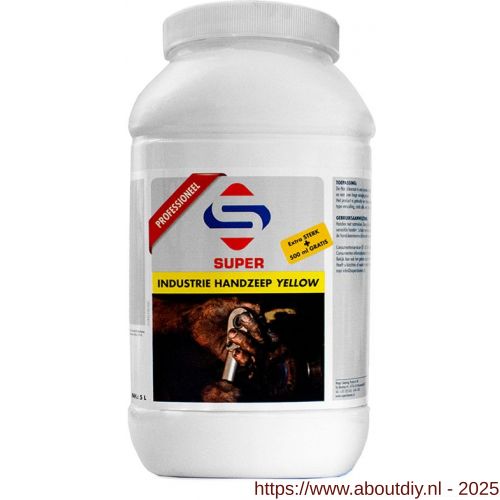 SuperCleaners industrie handzeep geel 3 L - A51900041 - afbeelding 1