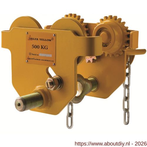 Delta Yellow kettingloopkat 2 ton 5,5 m bedieningshoogte - A53101201 - afbeelding 1