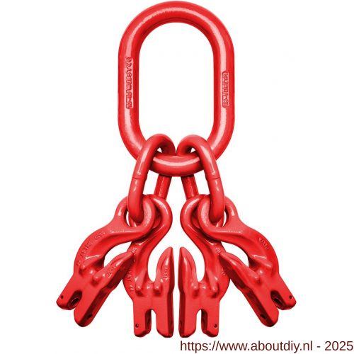 Deltalock Grade 80 topschalm met inkorthaken 11,2 ton - A53100777 - afbeelding 1