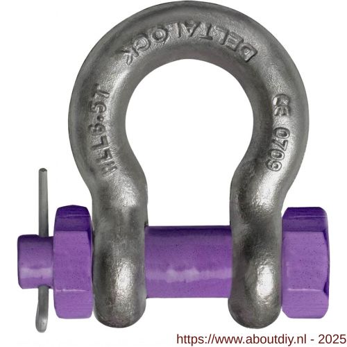Deltalock harpsluiting met moerbout 8,5 ton - A53100748 - afbeelding 1